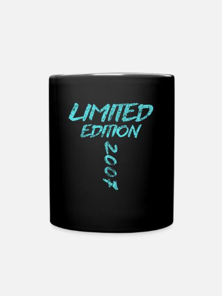 Limited Edition 2007 18. Geburtstag Geschenk - Tasse einfarbig - Schwarz