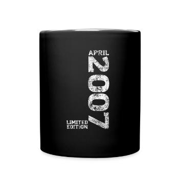 Édition Limitée 2007 18ème Cadeau d’Anniversaire - Mug uni - noir - Devant