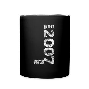 Limited Edition 2007 18th Birthday Gift - Full Colour Mug - black - Front