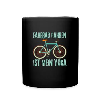 Cool Bicycle Motif - Bike Lover Design - Full Colour Mug - black - Front