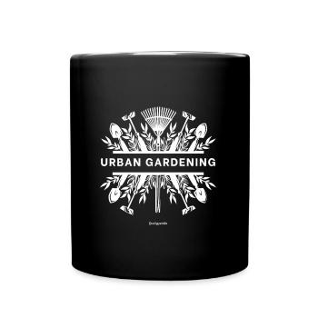 Conception de jardinage urbain - Votre déclaration verte - Mug uni - noir - Devant