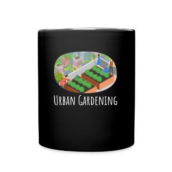 Conception de jardinage urbain - Votre déclaration verte - Mug uni - noir - Devant