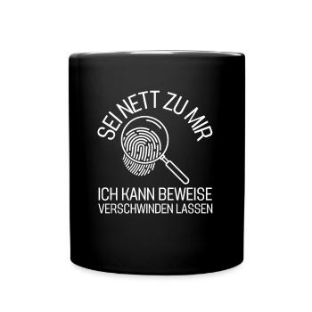 Forensic Design- Perfect for Forensic Science Fans - Full Colour Mug - black - Front