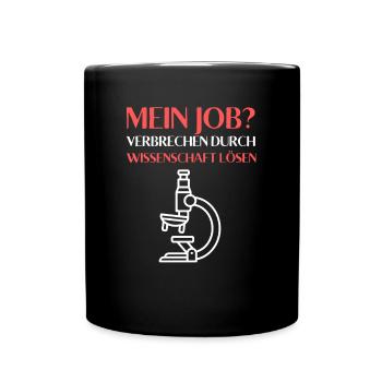 Forensic Design- Perfect for Forensic Science Fans - Full Colour Mug - black - Front