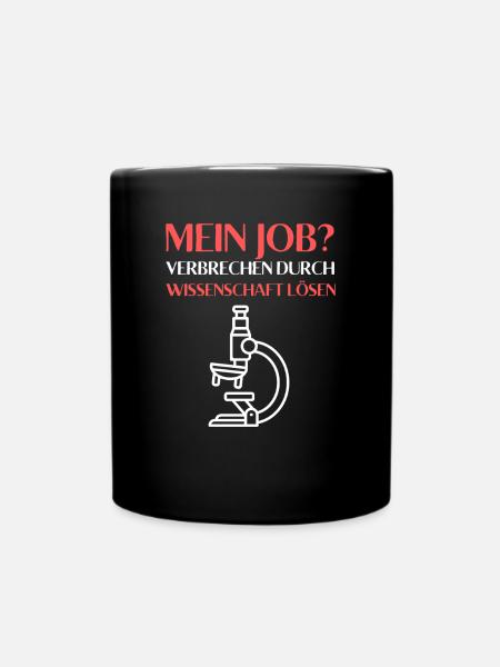 Forensic Design - Parfait pour les fans de sciences médico-légales - Mug uni - noir