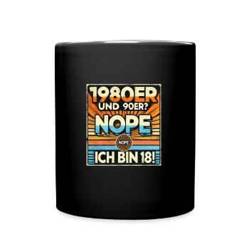 18 ans 18e anniversaire Enfin 18 - Mug uni - noir - Devant