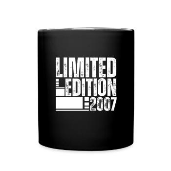 Limited Edition 2007 18. Geburtstag Geschenk - Tasse einfarbig - Schwarz - Vorne