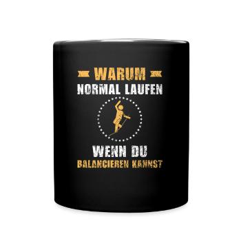 Slackline Slacklife Slacklining - Balance-Profi - Full Colour Mug - black - Front