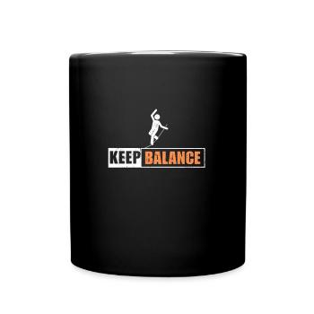 Slackline Slacklife Slacklining - Balance-Profi - Full Colour Mug - black - Front