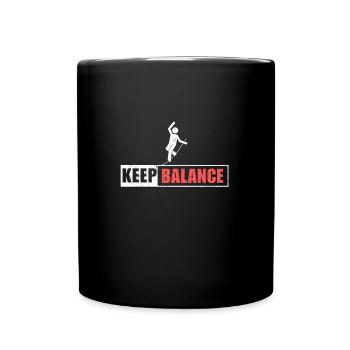 Slackline Slacklife Slacklining - Balance-Profi - Full Colour Mug - black - Front