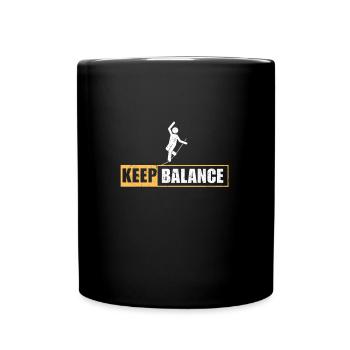 Slackline Slacklife Slacklining - Balance-Profi - Full Colour Mug - black - Front