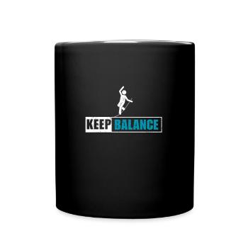 Slackline Slacklife Slacklining - Balance-Profi - Full Colour Mug - black - Front