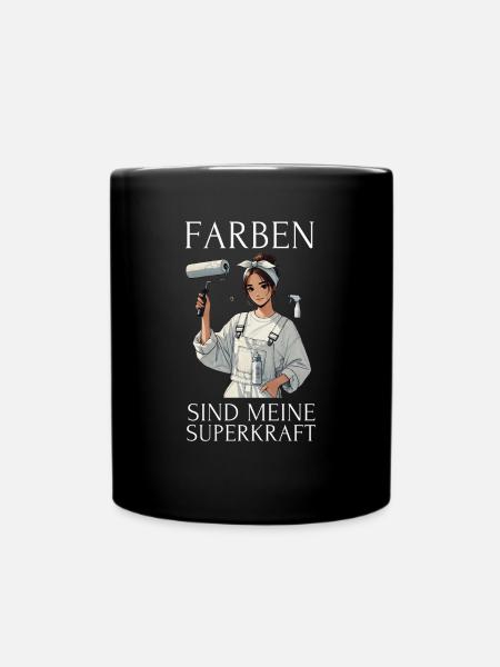 Cool Painter Design - Art Meets Craft - Full Colour Mug - black