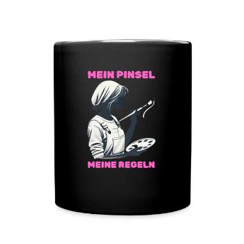 Cool Painter Design - Art Meets Craft - Full Colour Mug - black - Front