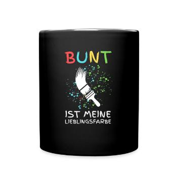 Cool painter design - art meets craftsmanship - Full Colour Mug - black - Front