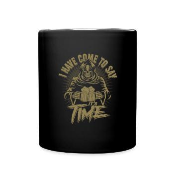 L’heure de la bière Grim Reaper est drôle - Mug uni - noir - Devant