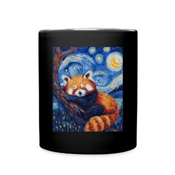 Red panda - Full Colour Mug - black - Front