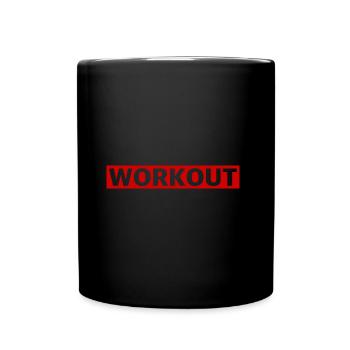Workout | Fitness, Gym, Lifestyle, Health - Full Colour Mug - black - Front