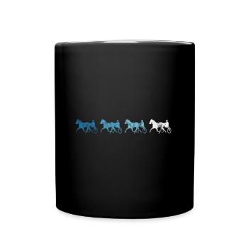 Chevaux de trot Trabrennsport Courses de chevaux - Mug uni - noir - Devant