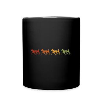 Chevaux de trot Trabrennsport Courses de chevaux - Mug uni - noir - Devant
