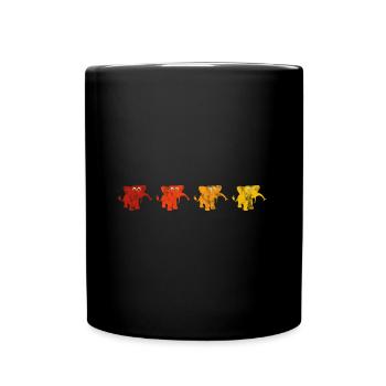 Eléphant éléphant pour enfants - Mug uni - noir - Devant