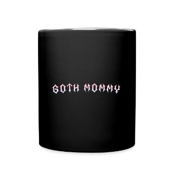 Maman gothique ! Esthétique gothique Croix Y2K - Mug uni - noir - Devant