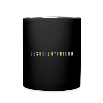 Jesus Is My Friend Christian Gift - Full Colour Mug - black - Front