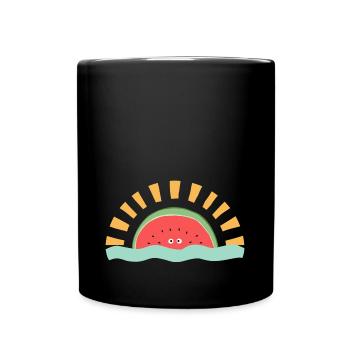 Watermelon Sunrise - Full Colour Mug - black - Front