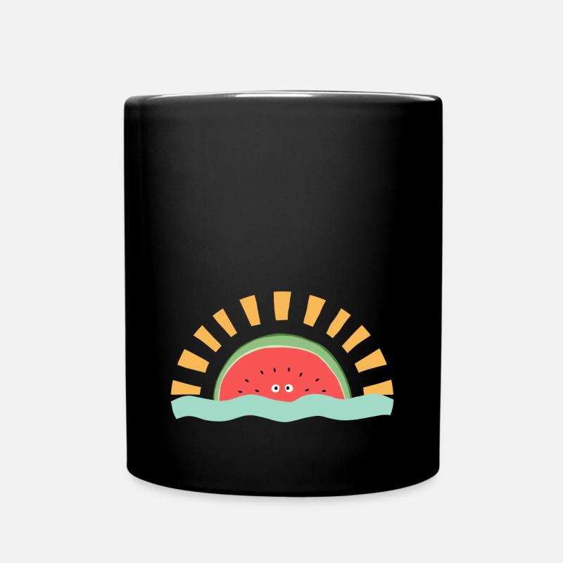 Watermelon Sunrise - Full Colour Mug - black
