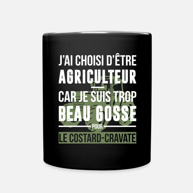 Agriculteur beau gosse - Mug uni - noir