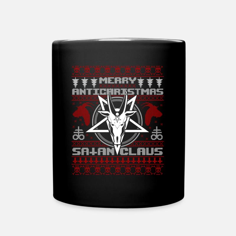 Joyeux antichristmas satan claus moche noël - Mug uni - noir