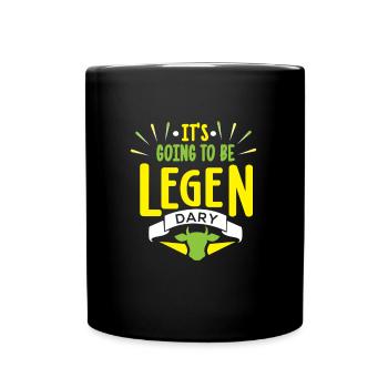 Drôle de vache, ça va être legen Vaches laitières - Mug uni - noir - Devant