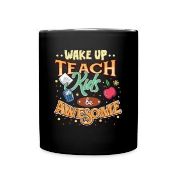 Teacher Teacher's Day Kinder Tolles Lehrergeschenk - Tasse einfarbig - Schwarz - Vorne