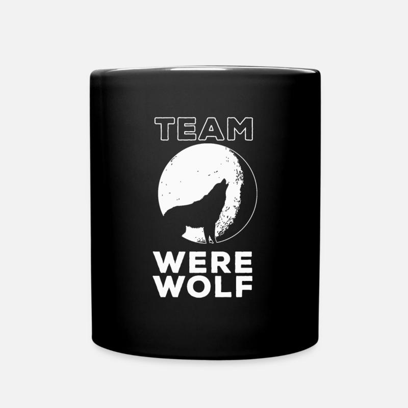Team werewolf gift - Full Colour Mug - black
