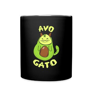 süßes Katzengeschenk - Tasse einfarbig - Schwarz - Vorne