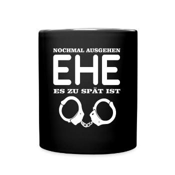Cadeau de fiancée Bachelorette - Mug uni - noir - Devant
