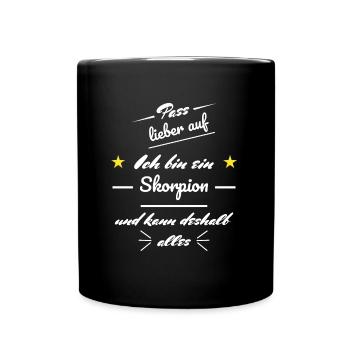 Cadeau d'astrologie Zodiac Scorpio Star - Mug uni - noir - Devant