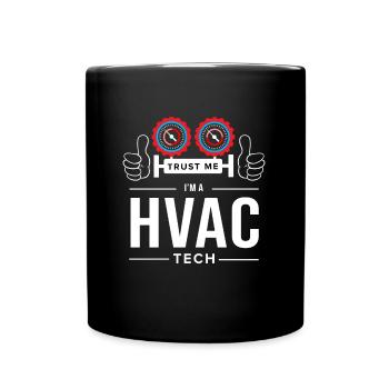 Technicien CVC Hvac Tech Chauffage Ventilation - Mug uni - noir - Devant