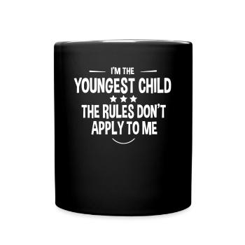 Youngest Child - Tasse einfarbig - Schwarz - Vorne