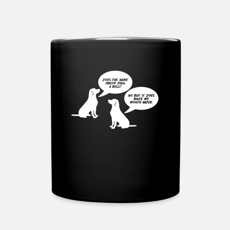 Does the Name Pavlov Ring Psychologist Psychology - Full Colour Mug - black