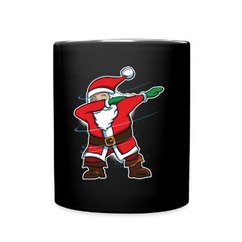 Dabbing Santa Christmas - Funny Santa Claus Dab - Tasse einfarbig - Schwarz - Vorne