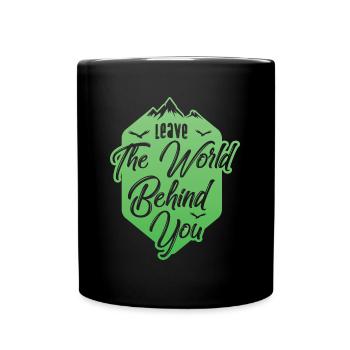 Chemise de montagne Leave The World Behind Gift Tee - Mug uni - noir - Devant