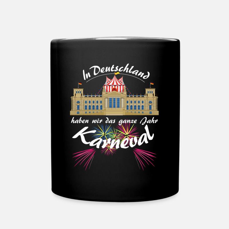 Carnaval dans la politique du cirque du Bundestag à Berlin - Mug uni - noir