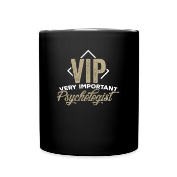 Psychologist Psychology Therapist Psychotherapist - Full Colour Mug - black - Front