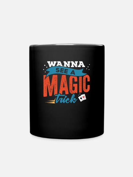 Magicians Magic Magician Wizard Sorcery Trick Gift - Full Colour Mug - black
