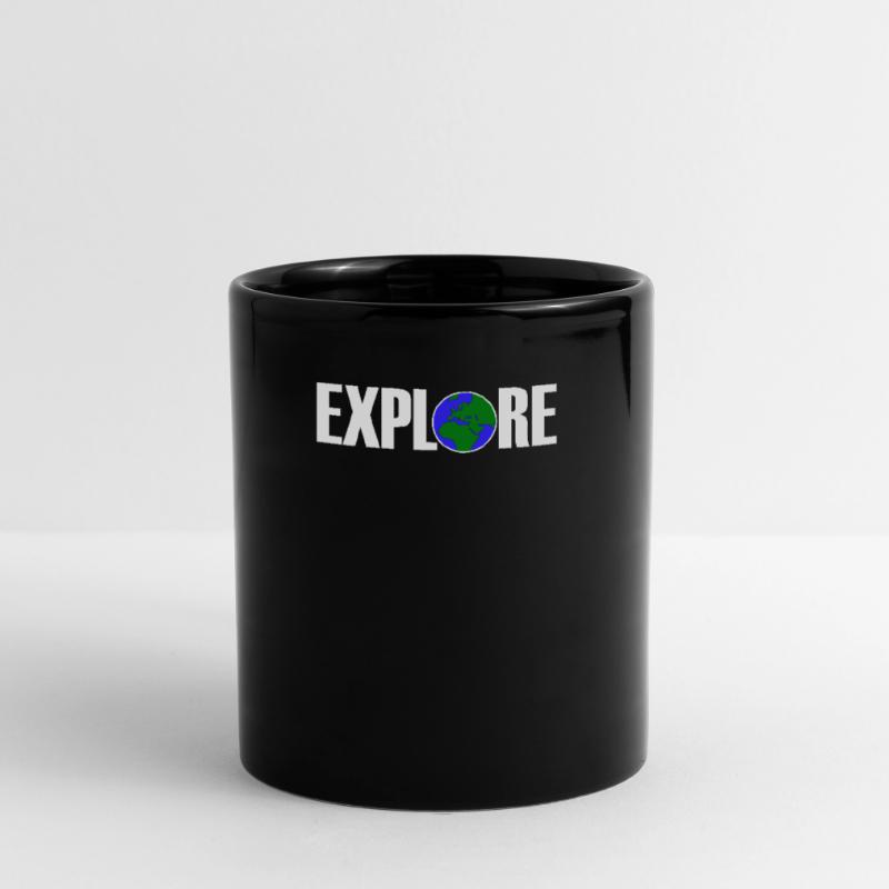 Explore Weltreise Entdecker Abenteuer Geschenk Tasse einfarbig
