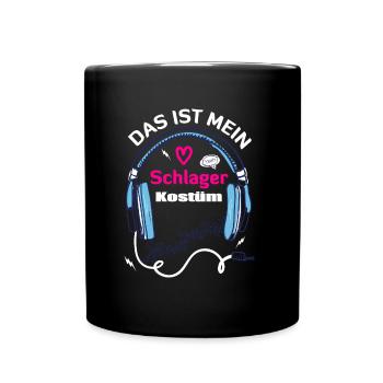 Tee-shirt fête de costume pop Schlager - Mug uni - noir - Devant