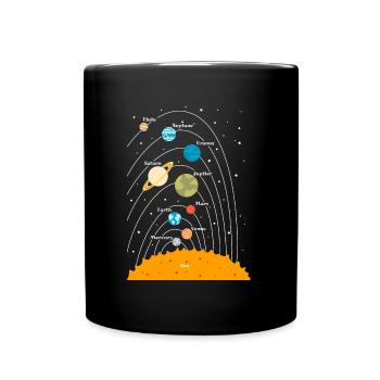 Cadeau astronomie astronomie astronomie planète planète - Mug uni - noir - Devant