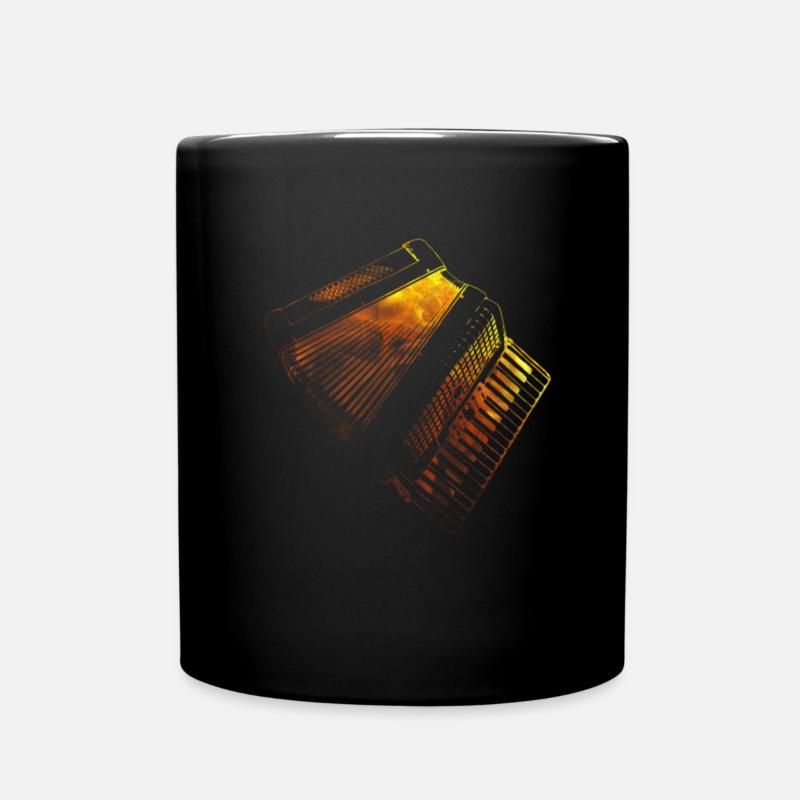 Akkordeon - Tasse einfarbig - Schwarz