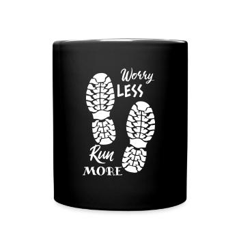Run Jogging Running Marathon Gift Runner - Mug uni - noir - Devant